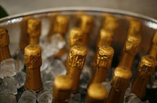 champagne bottles