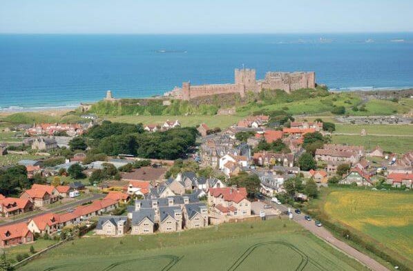 Skyline and view of castle